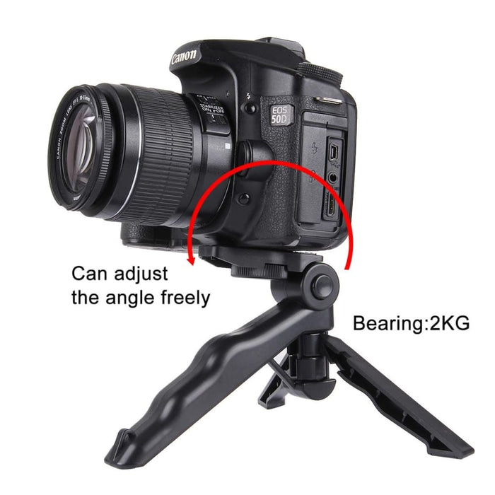 Grip Folding Tripod Mount With Adapter And Screws For Gopro