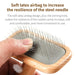 Pet Grooming Comb Wooden Handle Needle For Hair Brush