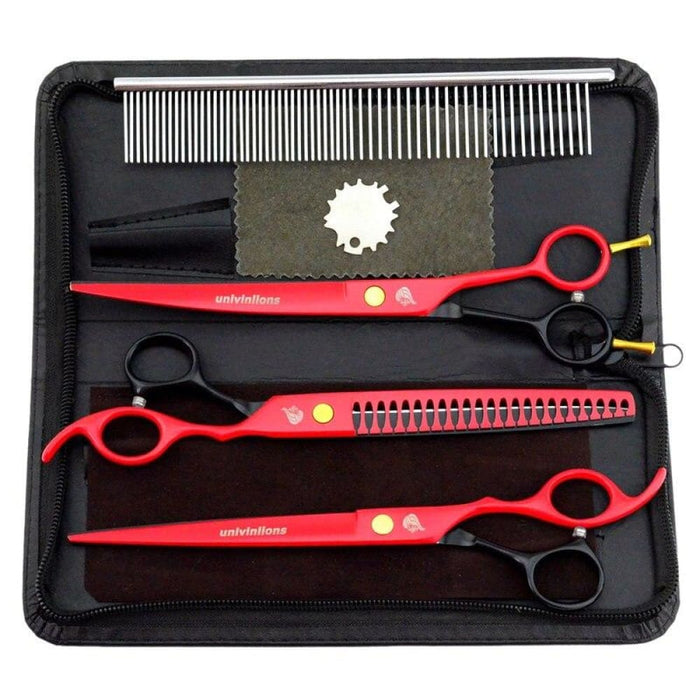 Pet Grooming Titanium Curved Shears Trimming Scissors 8