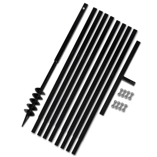 Ground Drill with Handle 80 Mm Extension Tube 9 m Steel