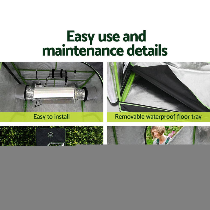 Grow Tent 2200w Led Light Hydroponic Kits System 1.5x1.5x2m