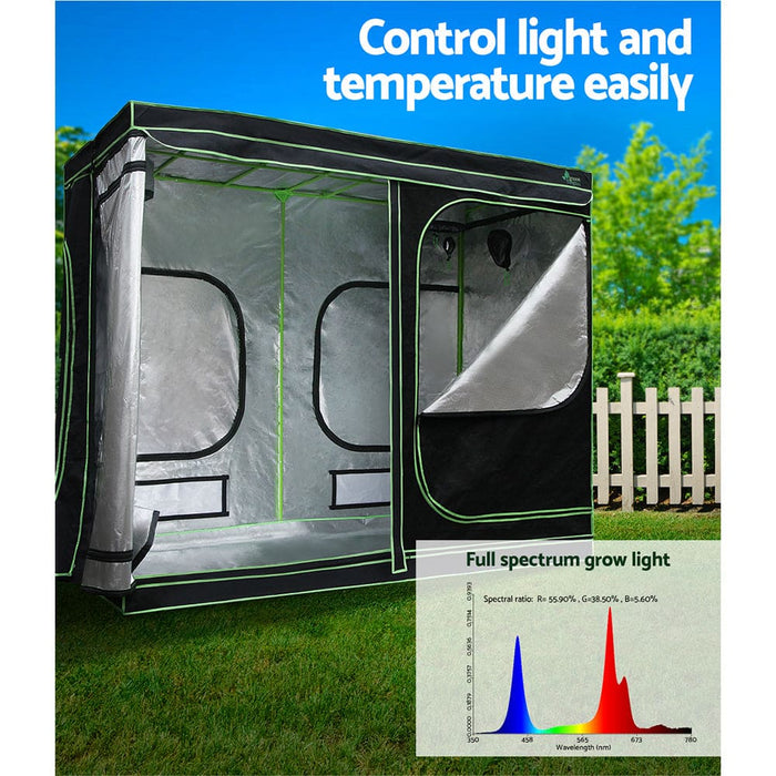 Grow Tent 2200w Led Light Hydroponic Kit System 2.4x1.2x2m