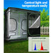 Grow Tent 2200w Led Light Hydroponic Kit System 2.4x1.2x2m