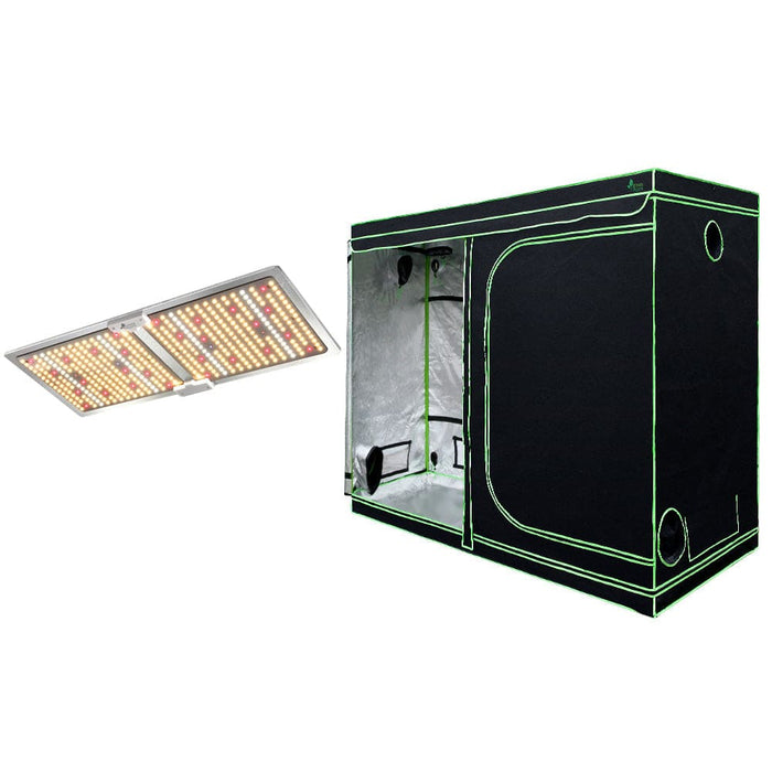 Grow Tent 2200w Led Light Hydroponic Kit System 2.4x1.2x2m