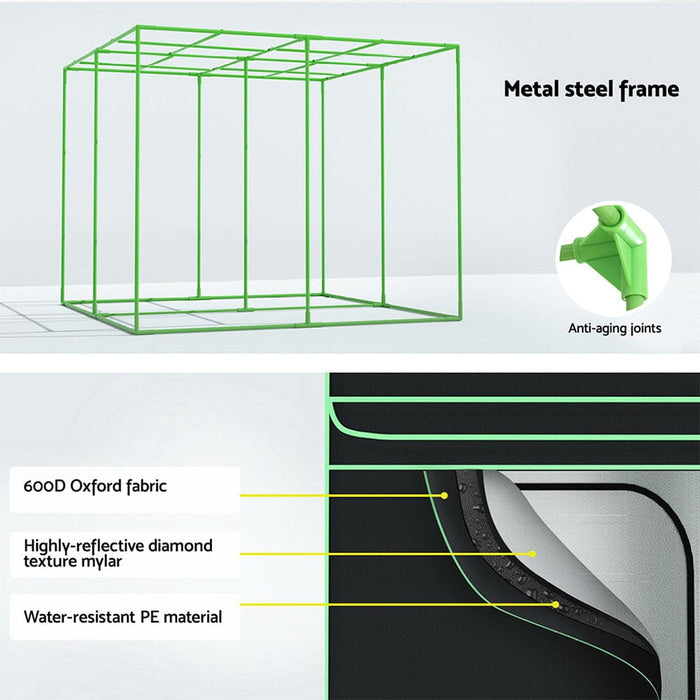 Grow Tent Kits 200x 200 x 200cm Hydroponics Indoor System