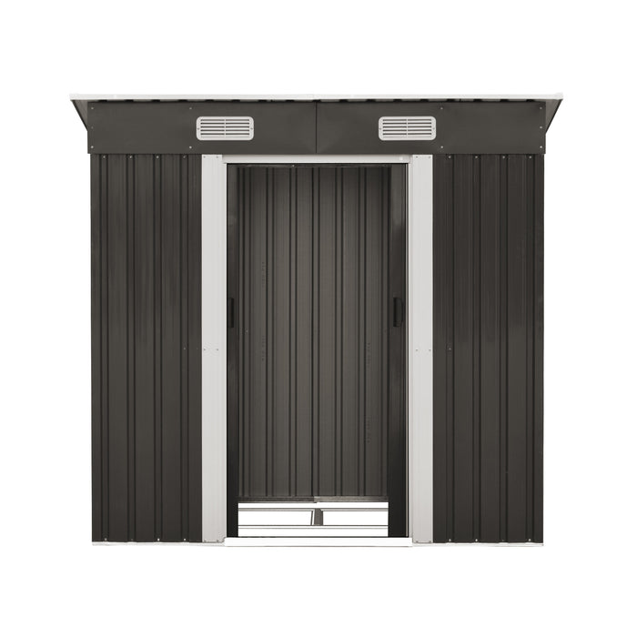 Garden Shed Outdoor Storage Sheds 1.94X1.21M Workshop Cabin Metal Base