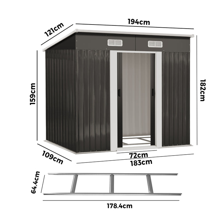 Garden Shed Sheds Outdoor Storage Workshop Cabin Garden Base Tool House
