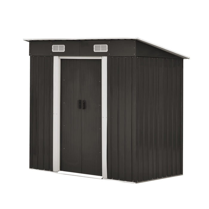 Garden Shed Outdoor Storage Sheds 1.94X1.21M Workshop Cabin Metal Base