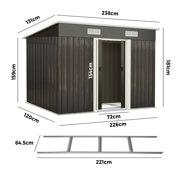 Garden Shed Sheds Outdoor Storage Workshop Cabin Garden Base Tool House