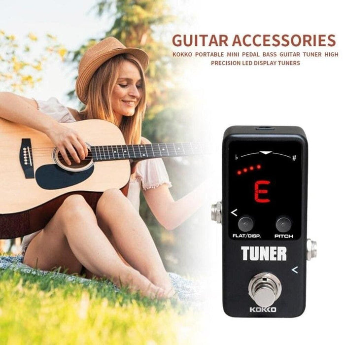Guitar Chromatic Tuner Effect Pedal High Precision Tuning