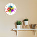 Gymnastics Girls Colourful Printed Wall Clock Sports Home