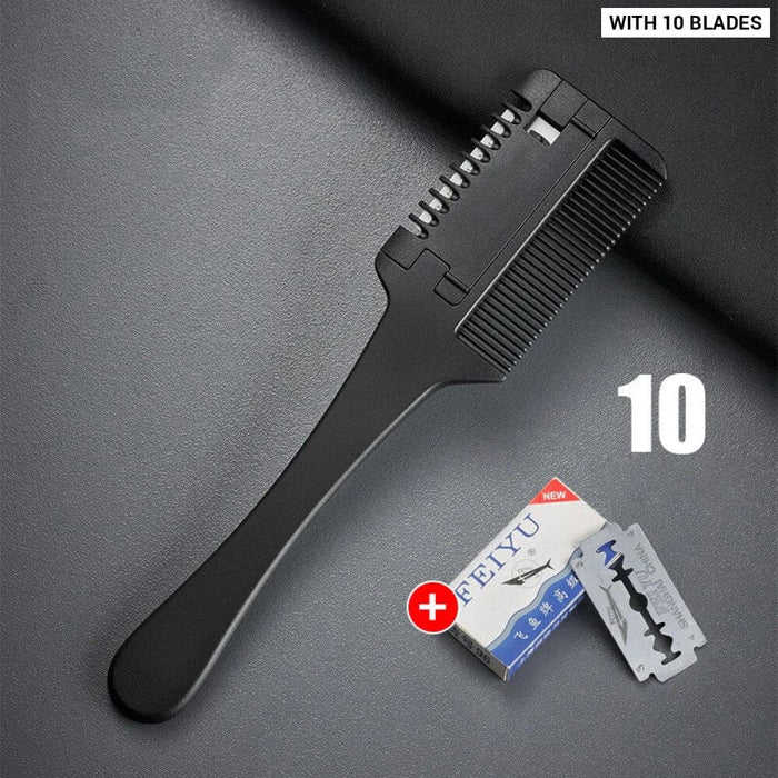 Hair Cutting Set with Razor Blades