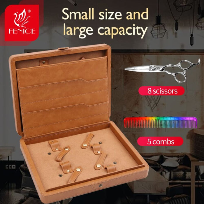 Hairdressing Toolbox Leather Hairdresser Scissors Tools
