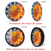 Half in Water Fire Basketball Silent Wall Clock Sport Gift