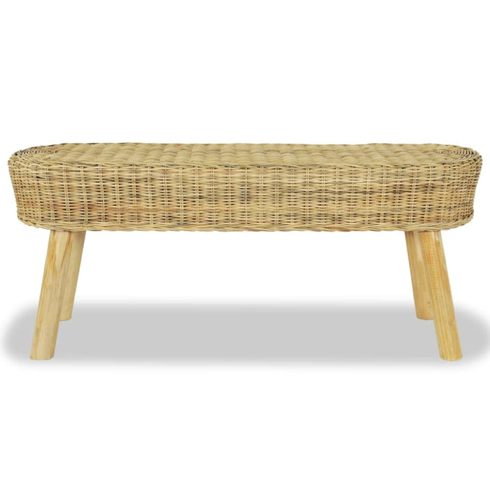 Hall Bench 110x35x45 Cm Natural Rattan Xaapik