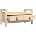 Hall Bench 80x40x43 Cm Solid Wood Pine Nxoina