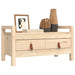 Hall Bench 80x40x43 Cm Solid Wood Pine Nxoina