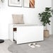 Hall Bench 80x40x45 Cm White Engineered Wood Nbnlll