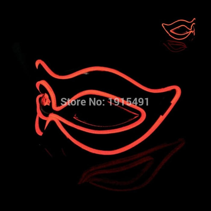 Halloween 10 Colours Led Neon El Wire Mask Cosplay Luminous
