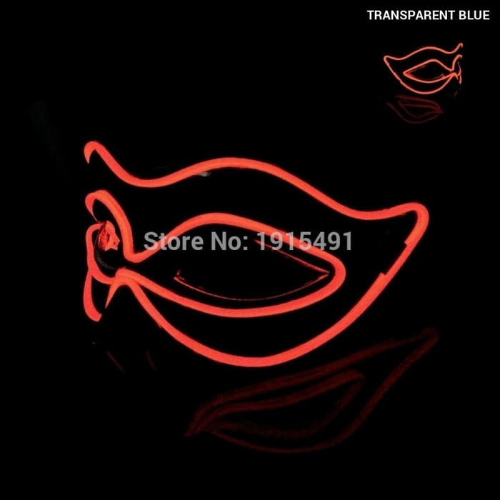 Halloween 10 Colours Led Neon El Wire Mask Cosplay Luminous