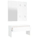 Hallway Furniture Set White Engineered Wood Nbnint