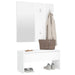 Hallway Furniture Set White Engineered Wood Nbnint