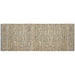 Hand Braided Jute Runner with Green Textured Weave 50 x 120