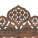 Hand Carved 4-panel Room Divider Brown 160x165 Cm Solid
