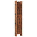 Hand Carved 5-panel Room Divider Brown 200x165 Cm Solid