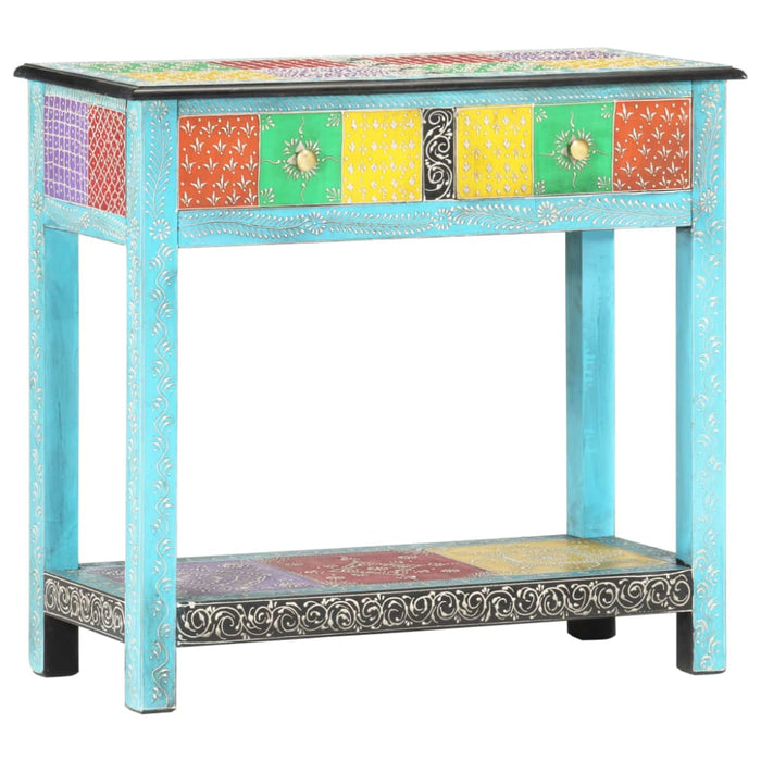 Hand Painted Console Table 80x35x75 Cm Solid Mango Wood