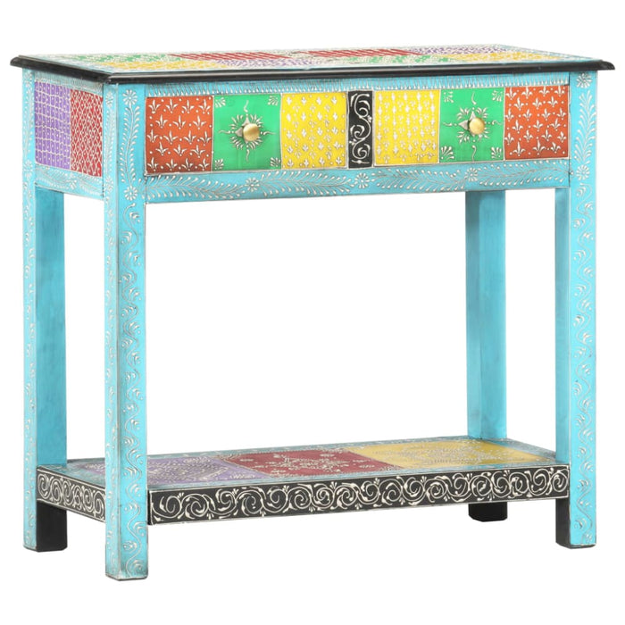 Hand Painted Console Table 80x35x75 Cm Solid Mango Wood