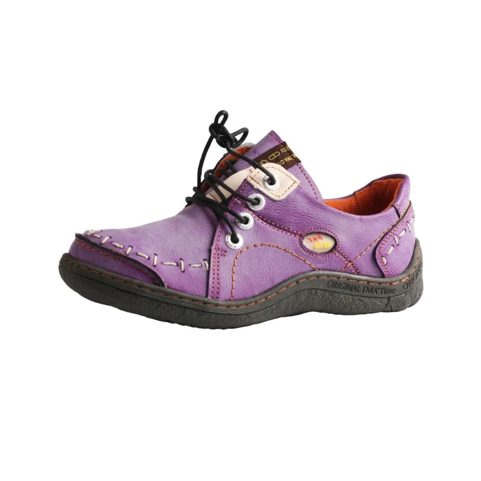 Hand Stitching Leather Womens Sneaker