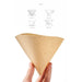 Handmade Cone Shape Coffee Filter Paper
