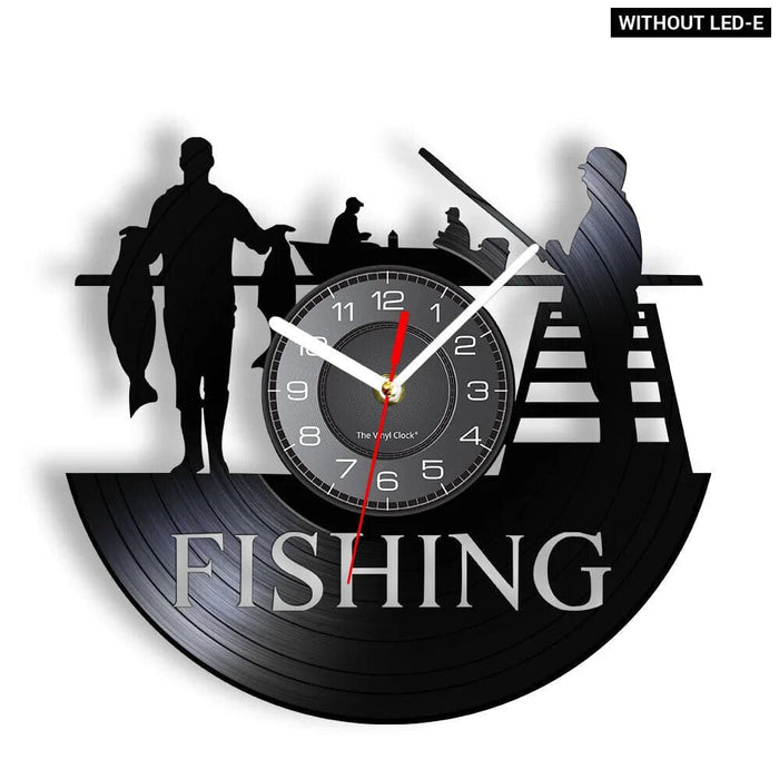 Handmade Fishing Wall Clock for Fishermen