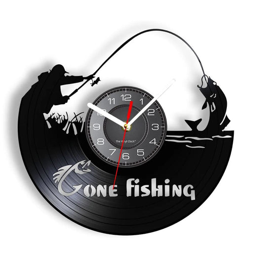 Handmade Fishing Wall Clock for Fishermen