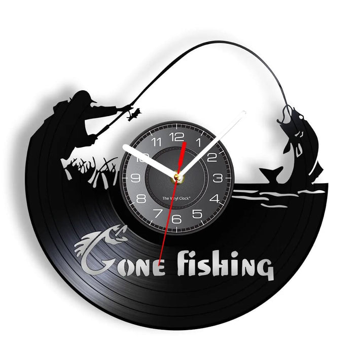 Handmade Fishing Wall Clock for Fishermen