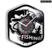 Handmade Fishing Wall Clock for Fishermen