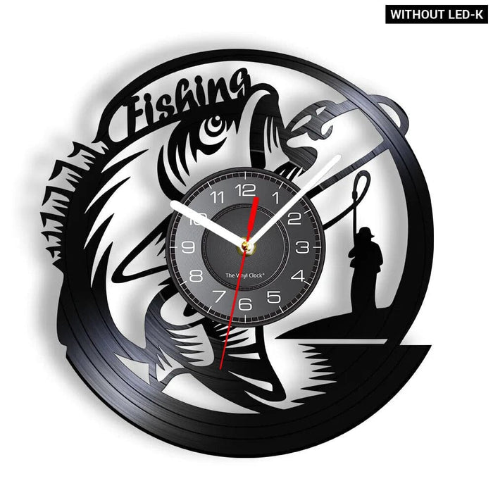 Handmade Fishing Wall Clock for Fishermen