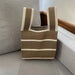 Handmade Knit Wrist Bag Mini Knot Tote for Women