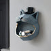 Handmade Big Mouth Cat Storage Box for Wall Decor
