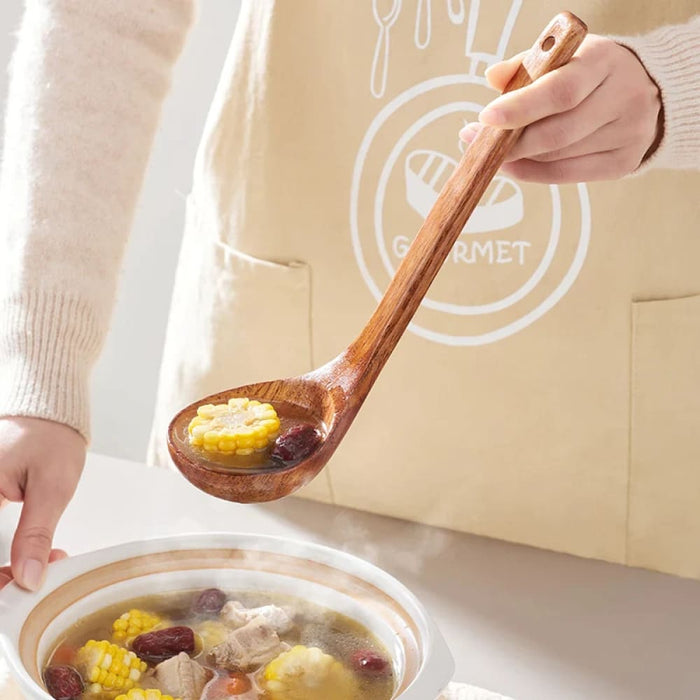 Handmade Natural Wood Utensils for Nonstick Cookware