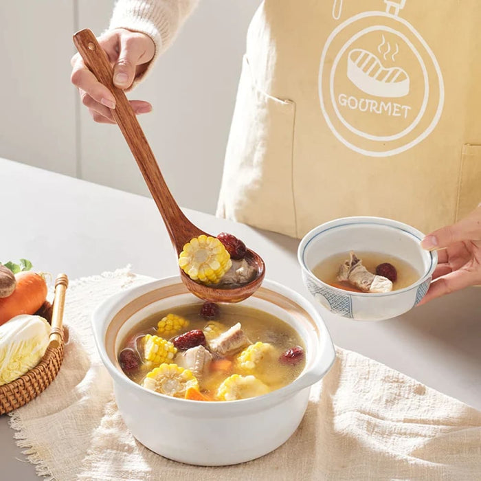 Handmade Natural Wood Utensils for Nonstick Cookware