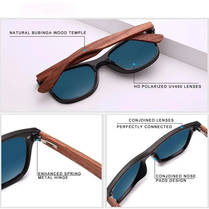 Handmade Polarized Wood Sunglasses