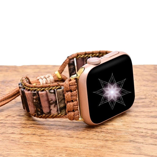 Handmade Stone Bead Bohemia Strap for Apple Watch