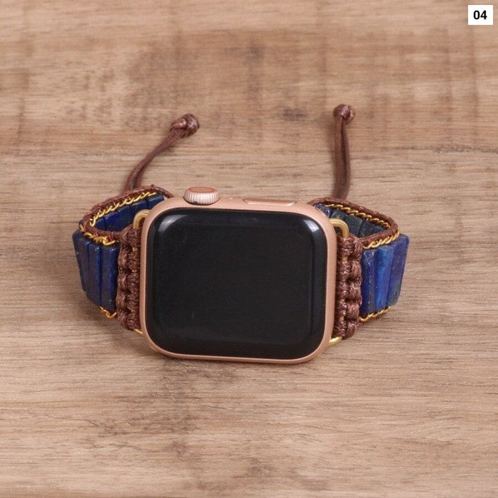 Handmade Stone Bead Bohemia Strap for Apple Watch