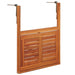 Hanging Balcony Table 64.5x44x80 Cm Solid Acacia Wood Aaoon