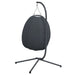 Hanging Egg Chair With Stand Anthracite Fabric And Steel
