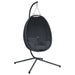 Hanging Egg Chair With Stand Anthracite Fabric And Steel
