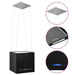 Hanging Island Range Hood Touch Sensor Lcd 37 Cm