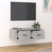 Hanging Tv Cabinet Concrete Grey 80x36x25 Cm Engineered